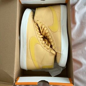 Yellow Nike blazers
